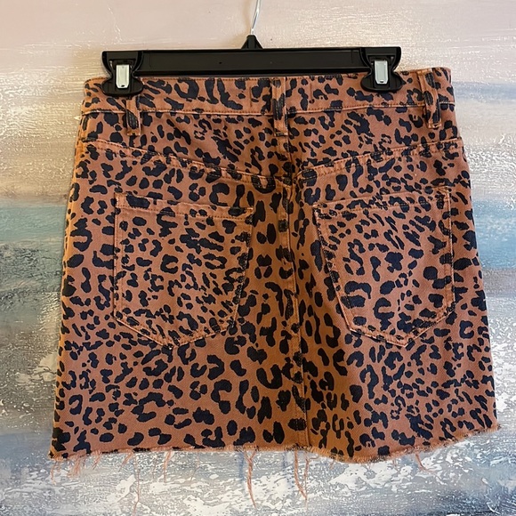 Free People Cheetah Mini Skirt - Picture 2 of 3